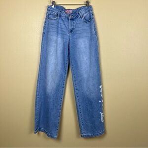 Juicy Couture Denim Jeans Side Seam Logo Indigo Y2K